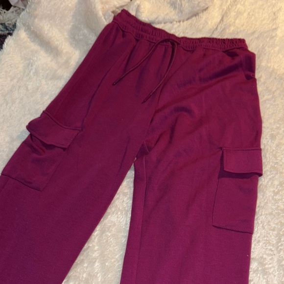 Burgundy happily grey Two-Piece Set - Picture 7 of 11